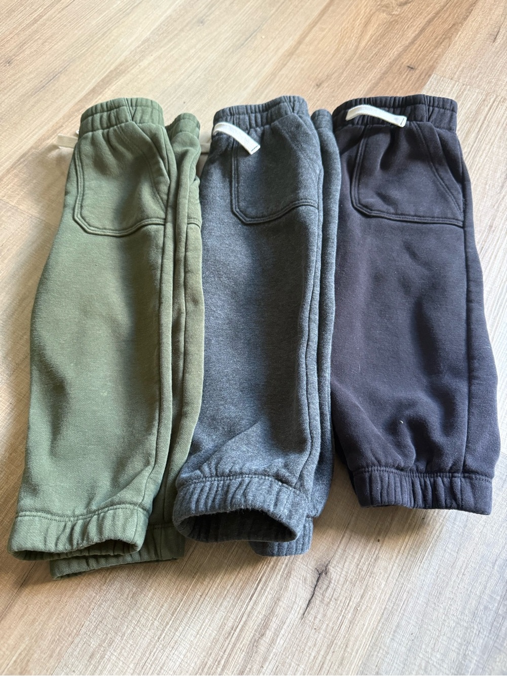 Dip Eco-Friendly Kids Sweatpants Trio - Olive, Gray, Black